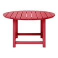thumbnail image 3 of WestinTrends Malibu Kids Outdoor Patio Furniture HDPE 38" Wide Round Dining Table, Red, 3 of 16