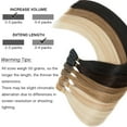 thumbnail image 7 of HAIRRO I Tip Hair Extensions Human Hair Natural Black Balayage Medium Brown Ombre Caramel Brown I Tip Hair Extensions Real Human Hair for Women Ombre Hair Extensions Stick Tip 18 Inch 1g/s Or 0.5g/s, 7 of 7