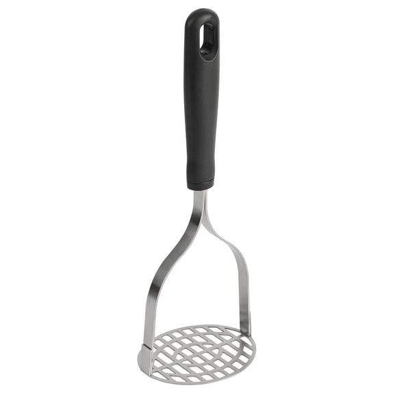 Mainstays Stainless Steel Potato Masher, Black