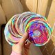 thumbnail image 4 of 10 bolsas holográficas iridiscentes de Mylar con forma de donut  Bolsas de almacenamiento con cierre de cremallera resellables impermeables y a prueba de olores for dulces, galletas, tabaco y regalos, 4 of 4