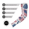 thumbnail image 5 of ALAZA Artistic National Flag UV Sun Protection Arm Sleeves UPF 50+ Compression Cooling Sleeve 1 Pair, 5 of 7