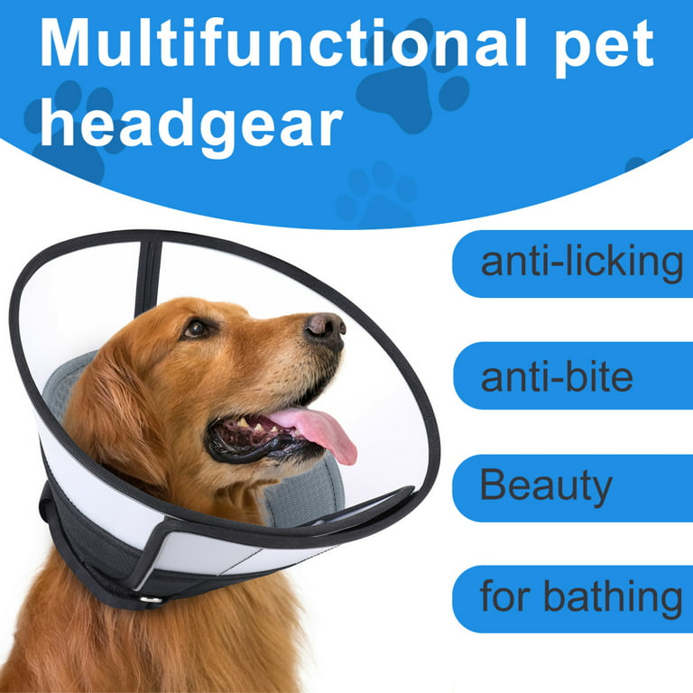 Generic Dog Cone Collar Soft Edge Stop Licking Protective Wound