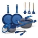 thumbnail image 1 of Bateria de Cocina Flavorstone Light Grande Antiadherente Set 10 Piezas Azul, 1 of 6