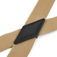 thumbnail image 3 of Buyless Fashion 2 pack Suspenders for Men - 48" Adjustable Straps 1 1/4" - X Back with Black Hooks - 5141-2-Tan, 3 of 7