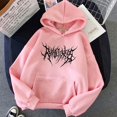 thumbnail image 3 of Sudadera de manga larga con capucha para mujer, ropa de calle informal con letras Punk de talla grande, Estilo Vintage, Ulzzang, gótico, de invierno, 3 of 5