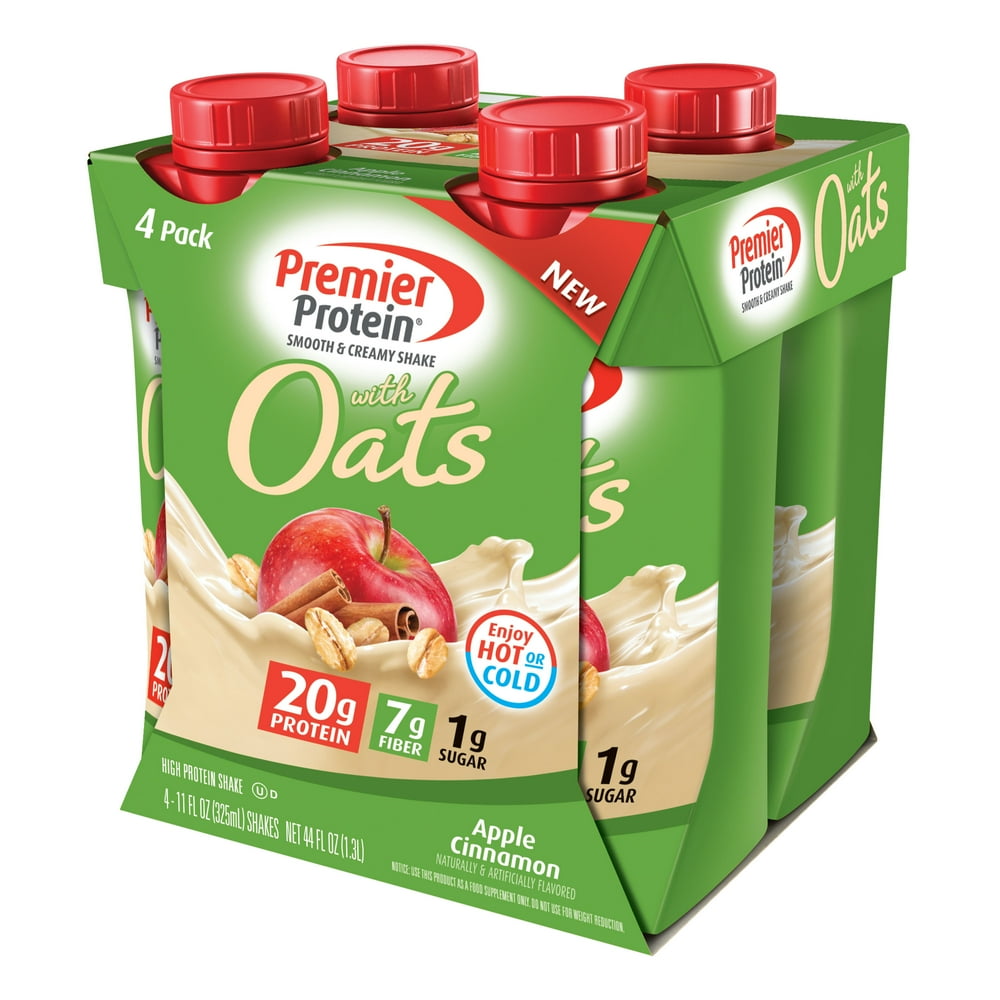 Premier Protein Shake with Oats, Apple Cinnamon, 20g Protein, 11 Fl Oz