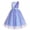Blue, variant on IBTOM CASTLE Girls Sparkly Flower Pageant Tulle Dress Sequin Floral Applique Fairy Tea Length Gown for Birthday Wedding Graduation Daddy Daughter Dance Pink