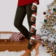thumbnail image 1 of WILLBEST Leggings Deportivos de Compresión con Estampado Navideño de Fútbol para Mujer, Pantalones de Yoga para Entrenamiento Físico, Correr, Deportes Mediana, 1 of 4