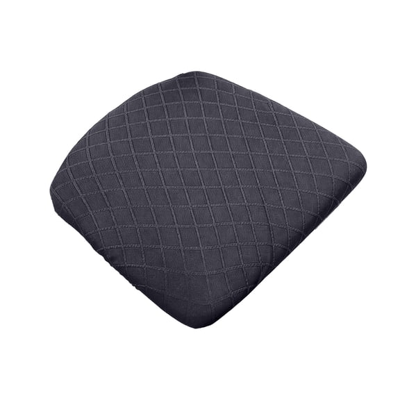 JHyouerji Dining Chair Seat Cover 19×14 Inch,Dark Gray Waterproof Slipcover with Fixed Straps,Washable Anti Stain Seat Pad Protector for Home Restaurant Hotel