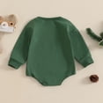 thumbnail image 4 of Okbabeha Baby Girl Boy Christmas Outfit Santa/Christmas Tree/Gingerbread/Bow Sweatshirt Romper Sweater  one-piece  Bubble Bodysuit, 4 of 7