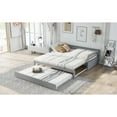 thumbnail image 5 of Tcbosik Twin Or Double Twin Daybed With Trundle,Gray, 5 of 9