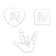 thumbnail image 1 of Molde de gooler mojable reutilizable lindo dibujos animados de Pascua moldes de galletas de pascua de interior celebración para hornear herramienta decorativa 3 piezas corazón Inevent HA028317-02, 1 of 7