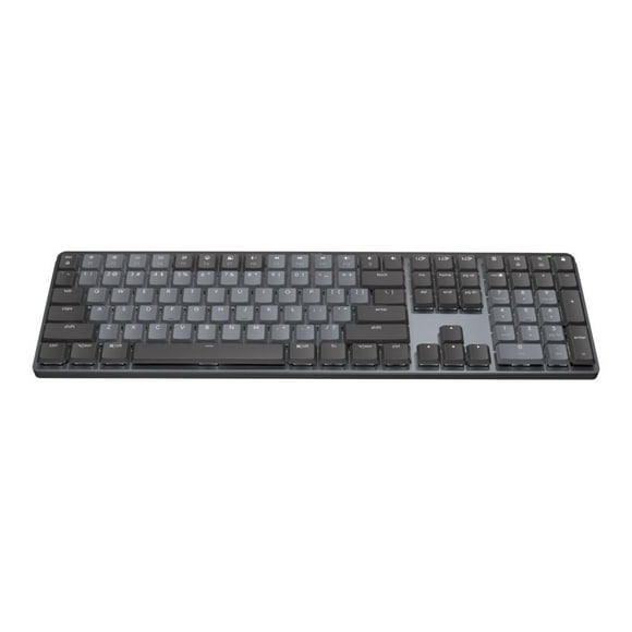 Logitech MX Mechanical Wireless Illuminated Keyboard - Keyboard - full size - backlit - wireless - Bluetooth LE - key switch: Tactile Quiet