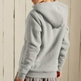 thumbnail image 3 of Women's Lined Full Zip Hoodie Fleece , Winter Casual Coat, 3 of 8