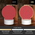 thumbnail image 3 of Naloa Red Polka Dot Acrylic LED Night Light Custom LED Lights Personalized Nightlight Customized Gifts for Family Couples Friends, 3 of 9