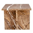 thumbnail image 3 of Moe's Home Collection Blair Accent Table Golden Forest Marble Stone Side Tables, 3 of 4
