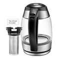 Chefman Electric Glass Kettle W/ Tea Infuser, Stainless Steel, 1.8