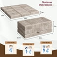 thumbnail image 5 of Foldable Mattress Topper 4 Inch Tri-Fold Memory Foam Mattress Topper Mattress Topper Queen Size, 5 of 8
