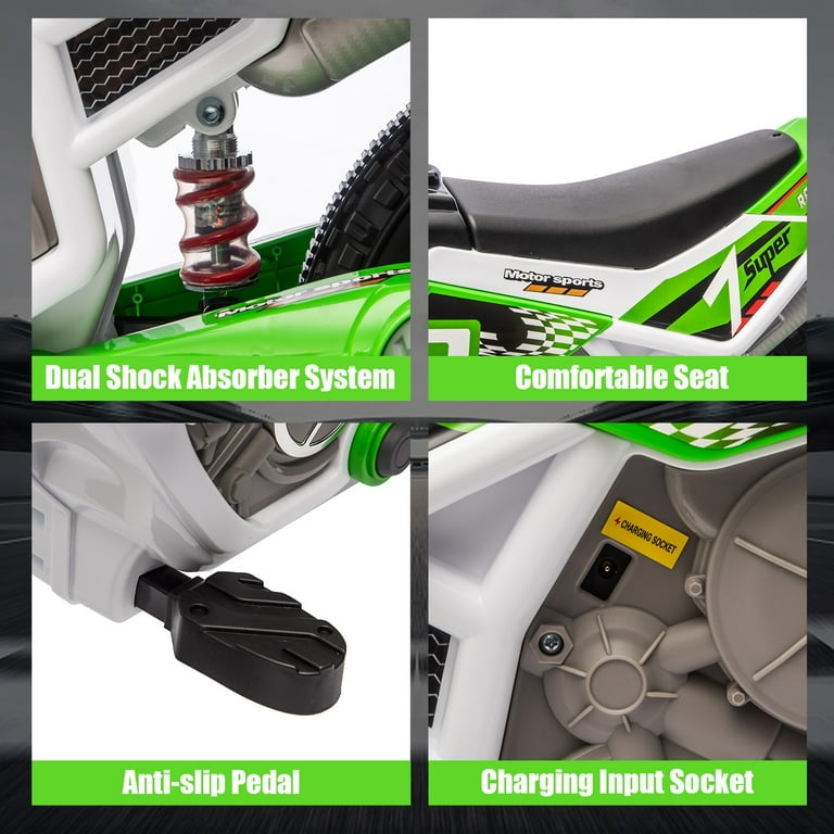 JOYLDIAS 12V Kids Electric Powered Dirt Bike Motorcycle with