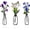 Blue, variant on 3-Piece Metal Floral Wall Art - Bathroom Arts & Modern Farmhouse Decor,Home Wall Decors Sculptures for Living Room, Dining Room, Bedroom Wall Decorations & Housewarming Gift(Beige -3)