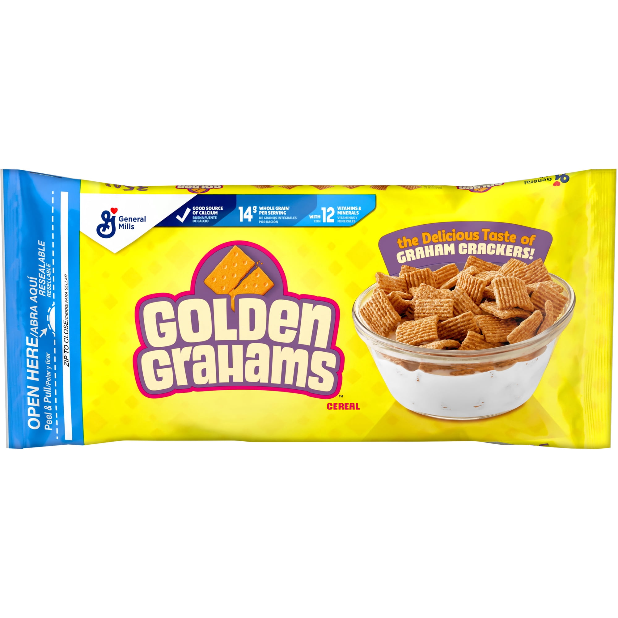 Golden Grahams Breakfast Cereal, Graham Cracker Taste, Value Bag, 35 oz
