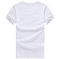 thumbnail image 4 of T Shirts for Man Solid Color Loose Short Sleeve Summer Casual Tops Sports Leisure Simple Breathable Crew Neck Mens Shirts White XL, 4 of 5