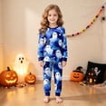 thumbnail image 2 of CAICJ98 Halloween Pajamas Boys Pumpkin Ghost Toddler Girl Pajamas 2Pcs Pjs Sets Kids Long-Sleeve Snug fit Soft Cotton Sleepwear (4-5 T,Sky Blue), 2 of 9