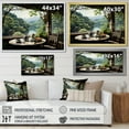 thumbnail image 4 of Designart "Teahouse Serenity Japon wall decor" Japanese Floater Framed Wall Art Living Room, 4 of 7
