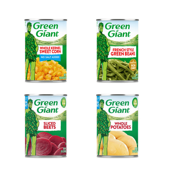 Green Giant Nourish & Go Variety Pack – 8-Can Shelf-Stable Veggie Mix for Life on the Move