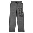 thumbnail image 6 of Jujutsu Kaisen Symbols Men's Heather Gray Graphic Sleep Pants-Medium, 6 of 7