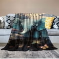 thumbnail image 2 of COMIO Fantasy Elephant Butterfly Blanket Elephant Gifts for Women Girls Super Warm Soft Cozy Elephant Throw Blanket Plush Flannel Blanket for Kids Adults Bed Birthday Gifts, 2 of 6