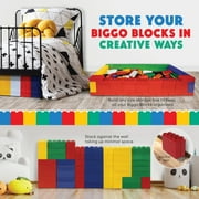 BiggoBlocks Jumbo Cardboard Building Blocks for Kids Ages 3-8, Indoor & Outdoor Play, Large Blocks (96 Pieces)