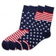 thumbnail image 5 of 2 pares de calcetines de algodón bandera americana raya diseño calcetines de calcetines de moda para hombres, 5 of 8
