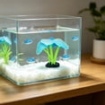thumbnail image 2 of Glow In Dark Silicone Sea Anemone Ornament, Luminous Artificial Coral Plant Fish Tank Decor Aquarium Landscape Underwater Decoration in 5 Colors, 2 of 6