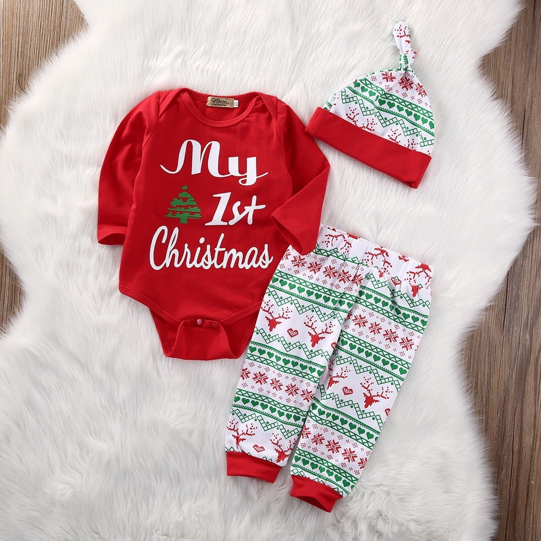 baby boy first xmas outfit