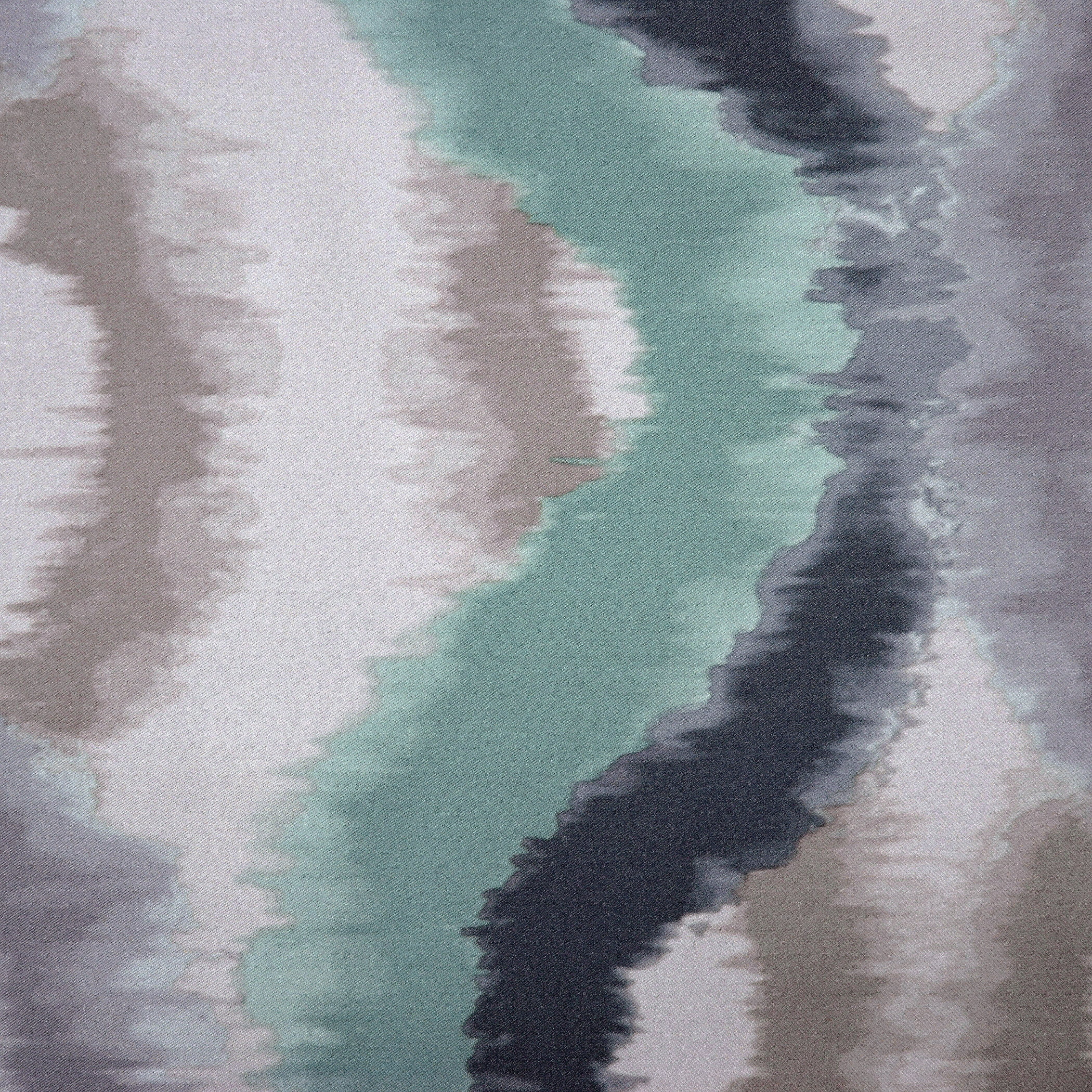 Sun Zero Deltona Ogee Watercolor Energy Efficient Grommet Curtain Panel, 54"X95", Linen