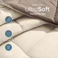 thumbnail image 5 of Bare Home 1800 Collection Reversible Down Alternative Comforter, All-Season, Full, Taupe/Sand, 5 of 10