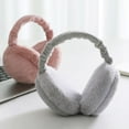 thumbnail image 6 of Visland Women Men Ear Muffs, Fashion Casual Solid Color Soft Cozy Plush Winter Ear Warm Rotating Adjustable Ear Cover for Outdoor Cold Weather Daily Wear, 6 of 7
