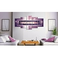 thumbnail image 2 of Tiptophomedecor Glamour Canvas Wall Art - Purple Cascade - Stretched & Framed Ready To Hang Art, 2 of 4