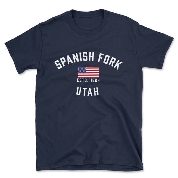 Spanish Fork Utah Patriot Men's Cotton T-Shirt
