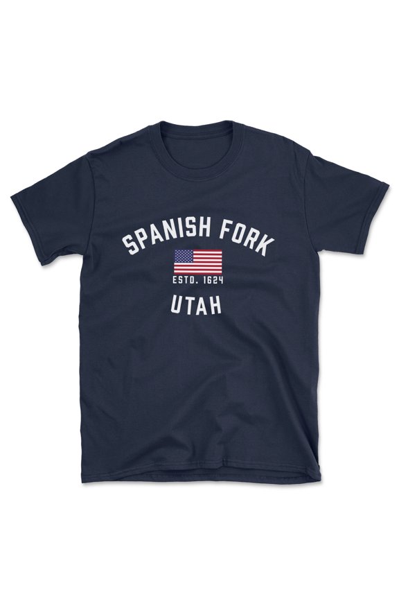 Spanish Fork Utah Patriot Men's Cotton T-Shirt
