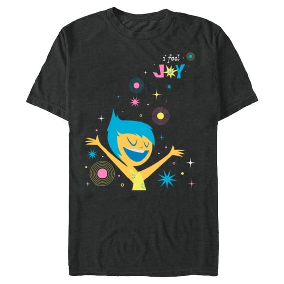 Disney and Pixar’s Inside Out 2 Happy Emotions I Feel Joy- Short Sleeve Blended T-Shirt for Adults - Customized-Dark Heather
