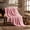 Blush Pink, variant on HAVENIA 3D Ribbed Flannel Throw Blanket, Soft Plush Lightweight All Season Blanket for Couch, Sofa, Bed, Chair and Travel