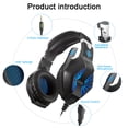 thumbnail image 4 of ODDGOD Wired Gaming Headset with Microphone, PS4 Headset Xbox One Headset with LED Light, Wired PC Headset with Stereo Surround Sound Over-Ear Headphones for PC, PS4, Xbox One, Laptop, 4 of 7