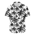 thumbnail image 2 of Pitauce Mens Button Down Hawaiian Shirt Tropical Print Beach Shirts Short Sleeve Lapel Tops Casual Loose Vacation Shirt, S-3XL, 2 of 5