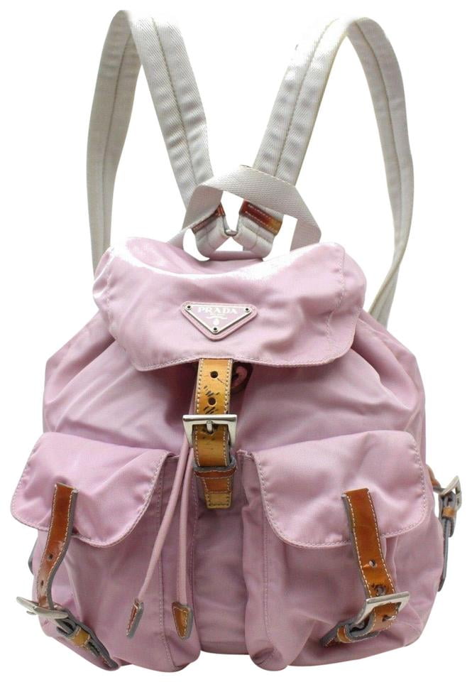 prada pink backpack