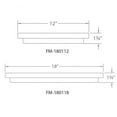 thumbnail image 2 of WAC Lighting Metro 12" 1-Light Energy Star Square Aluminum Flush Mount in Chrome, 2 of 2