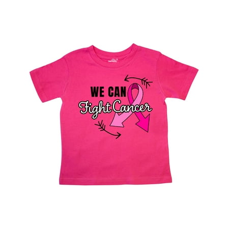 

Inktastic We Can Fight Cancer Breast Cancer Awareness with Pink Ribbon and Arrows Gift Toddler Boy or Toddler Girl T-Shirt