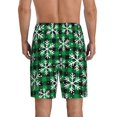 thumbnail image 3 of Daiia Christmas Pattern At Buffalo Plaid Mens Woven Stretch Pajama Short,Short Pajama Pants-Large, 3 of 9