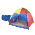 thumbnail image 3 of Pacific Play Tents Hide Me Tent and Tunnel Combo - Blue, Red, Yellow 51" x 51" x 43", Child, 3 of 13